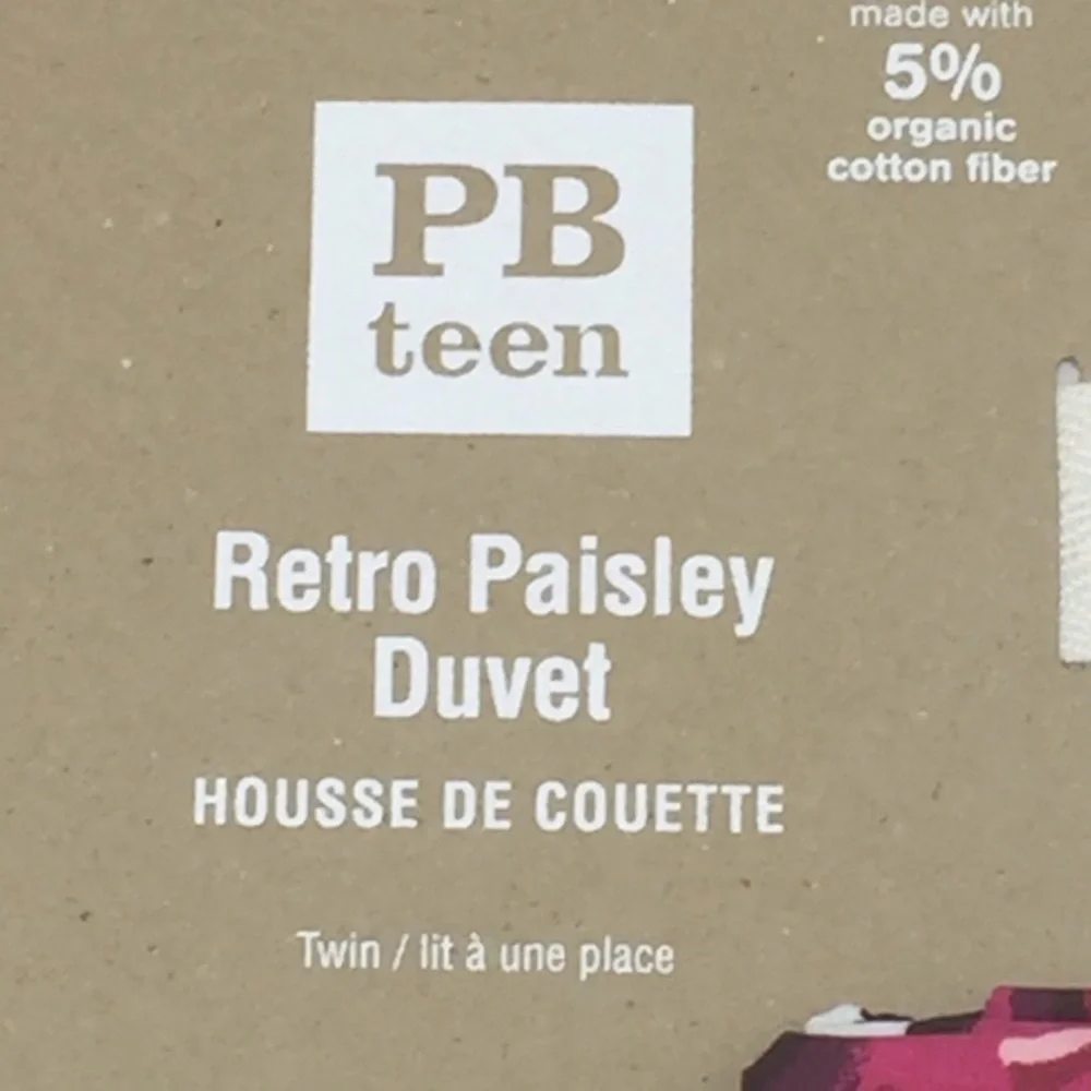 🌸New🌸 Twin Pottery Barn Teen Duvet Cover Set NWT